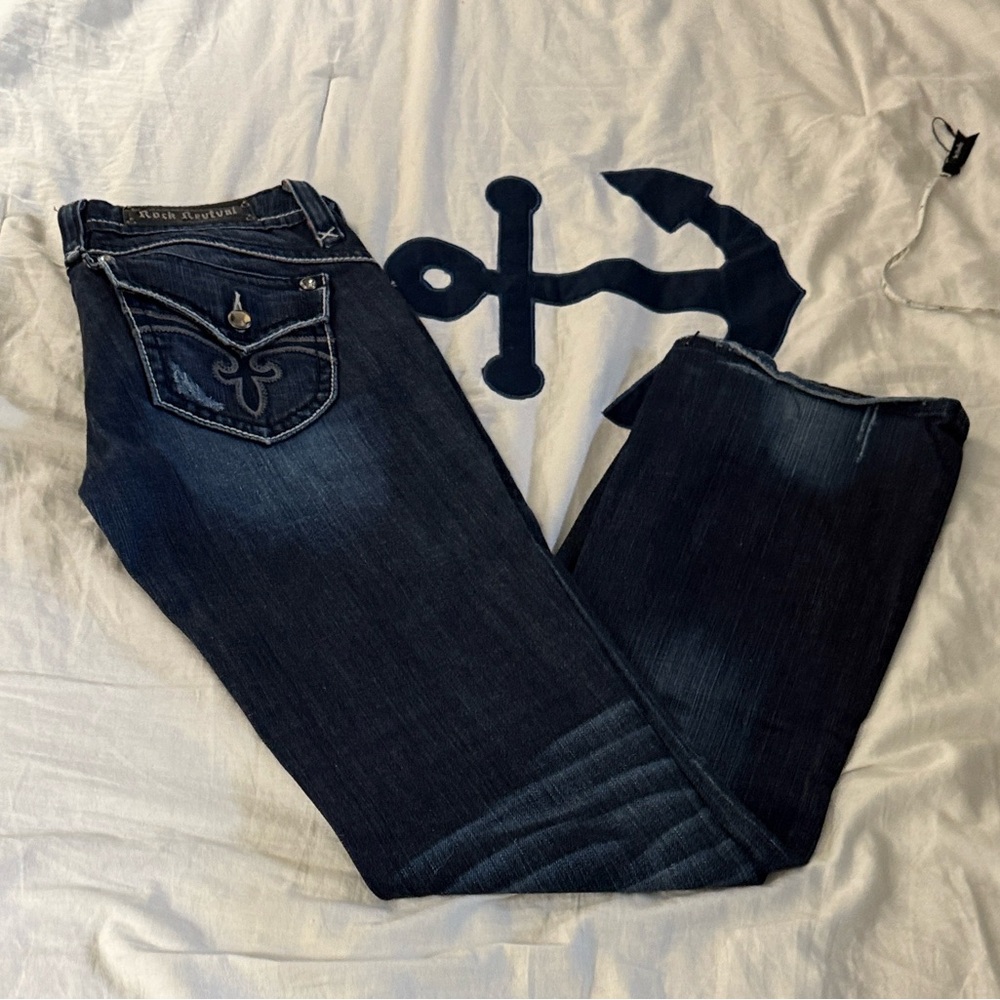 Rock Revival Dark Blue Boot Cut Jeans
